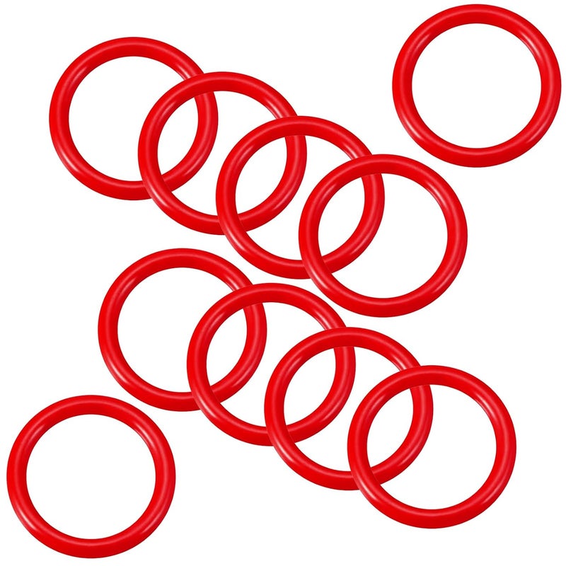 MINIFOCUS Silicone O-Ring, 23mm OD 15mm ID 4mm Width, Dive Diving O-Rings, Red (Pack of 10) - Image 1